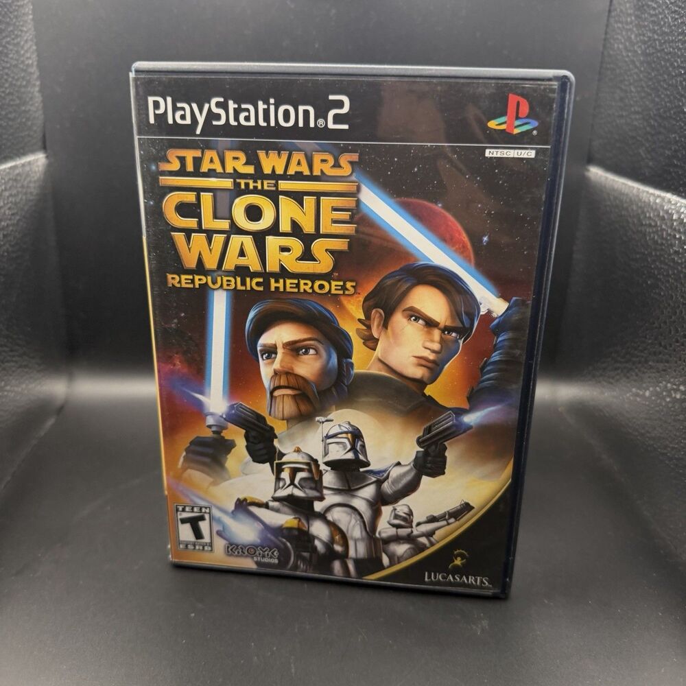 Star Wars the Clone Wars Republic Heroes (Sony PlayStation 2) PS2 Complete